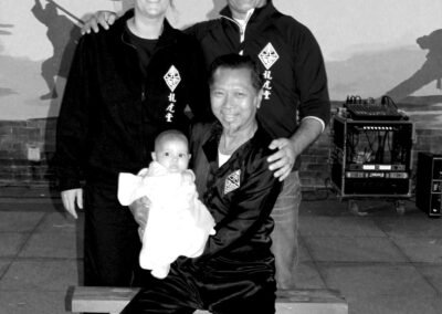 Leon Dogan with his family