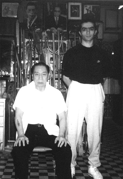 Leon Dogan with Lam Cho in Hong Kong late 90s