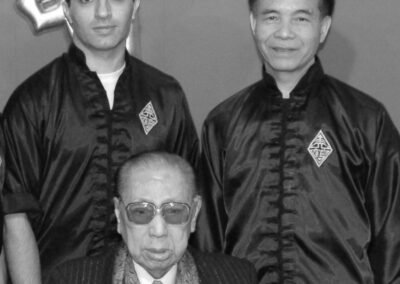 Len Dogan with Lam Cho sigung and Chan Kam Lun