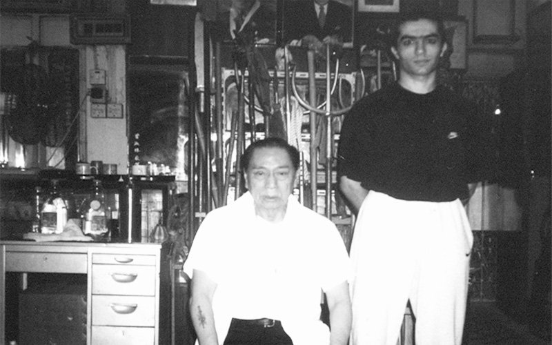 Leon Dogan with Lam Cho in Hong Kong late 90s