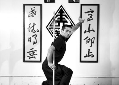 Leon Dogan at his first kung fu school in london